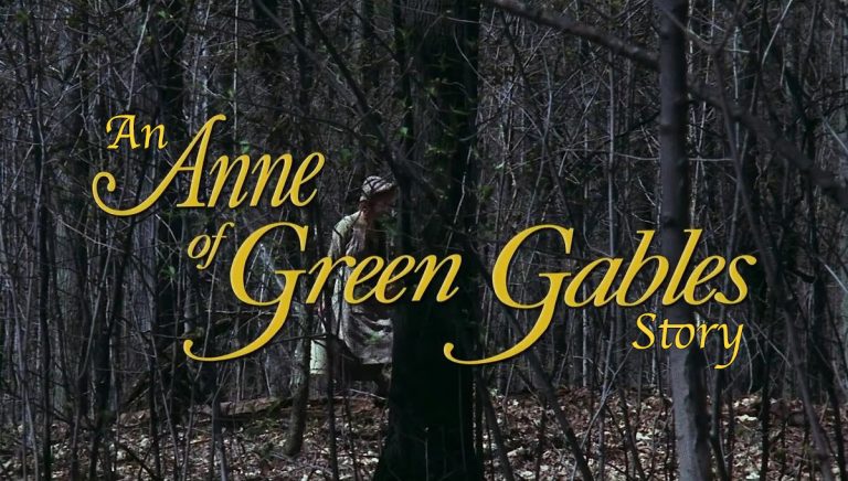 Text over a forest scene reading An Anne of Green Gables Story